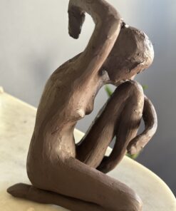 sculpture en argile faite à la main eve